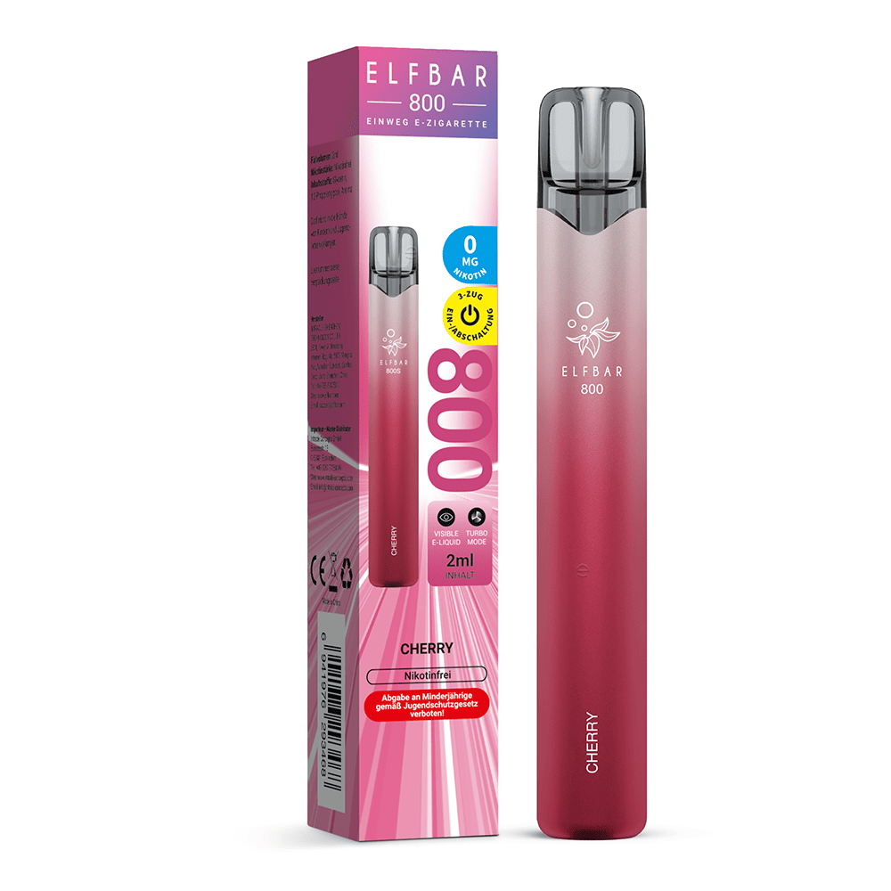 Elfbar 800 Einweg E-Zigarette - Cherry - 0mg