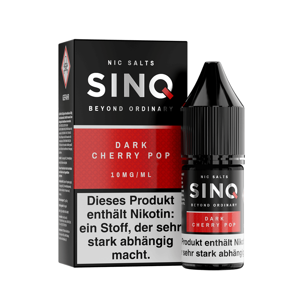 SINQ Nikotinsalz - Dark Cherry Pop - 10ml Liquid 10mg SINQ Nikotinsalz - Dark Cherry Pop - 10ml Liquid 10mg