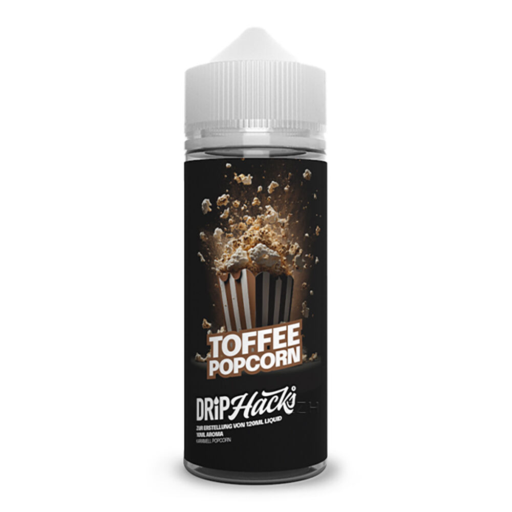 Drip Hacks Longfill - Toffee Popcorn - 10ml Aroma in 120ml Flasche