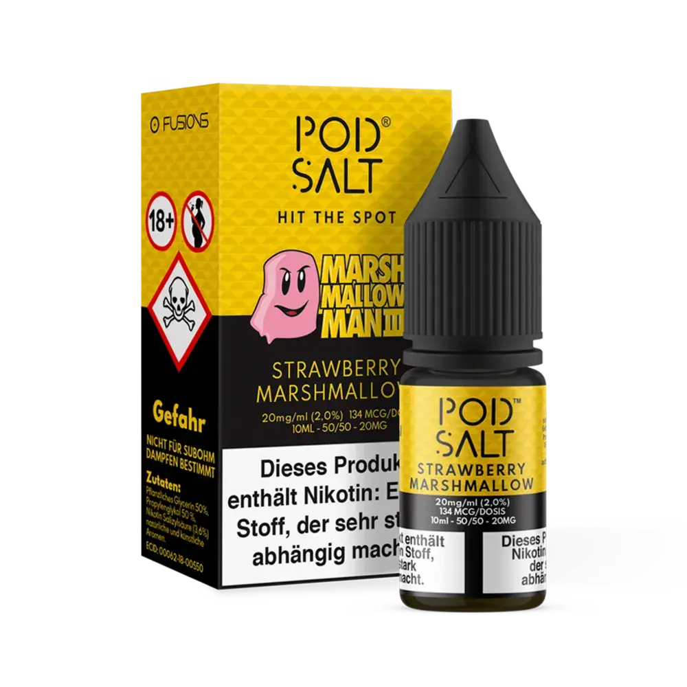 Pod Salt Fusion - Marshmallow Man III - 10ml Liquid 20mg Nikotinsalz