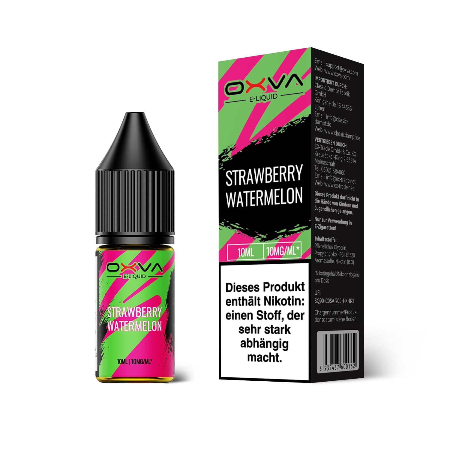 Oxva E-Liquid Nikotinsalz - Strawberry Watermelon - 10ml Liquid 10mg