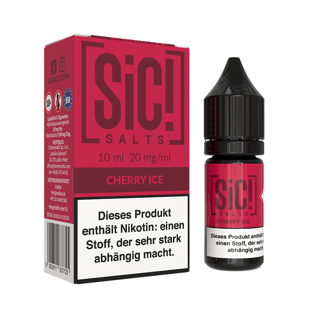 SIC Nikotinsalz - Cherry Ice -10ml Liquid 20mg
