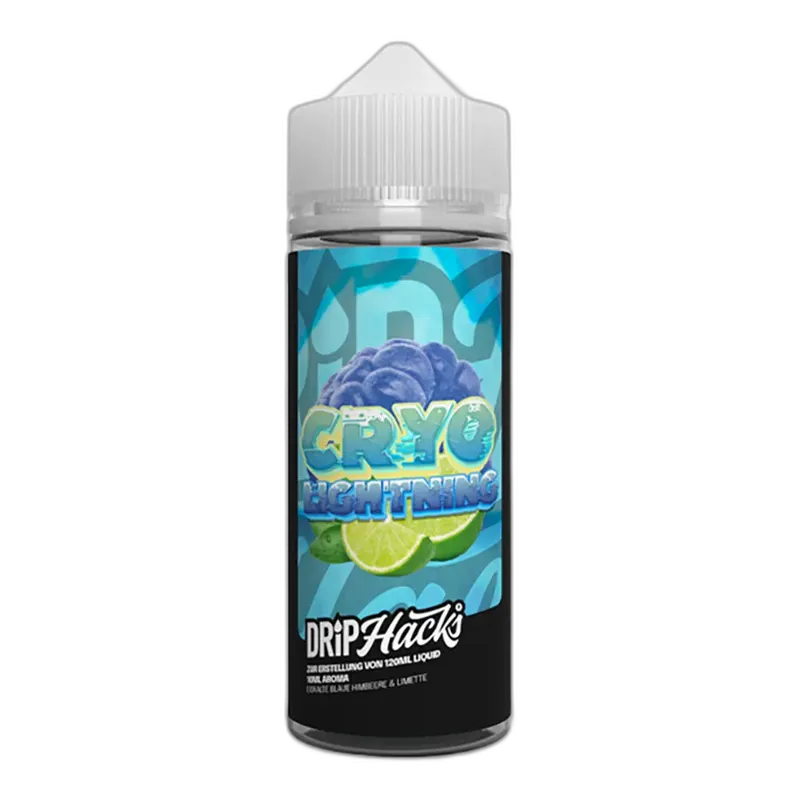 Drip Hacks Longfill - Cryo Lightning - 10ml Aroma in 120ml Flasche