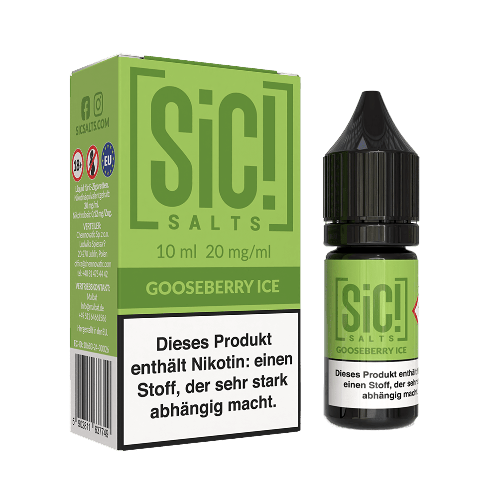 SIC Nikotinsalz - Gooseberry Ice -10ml Liquid 20mg