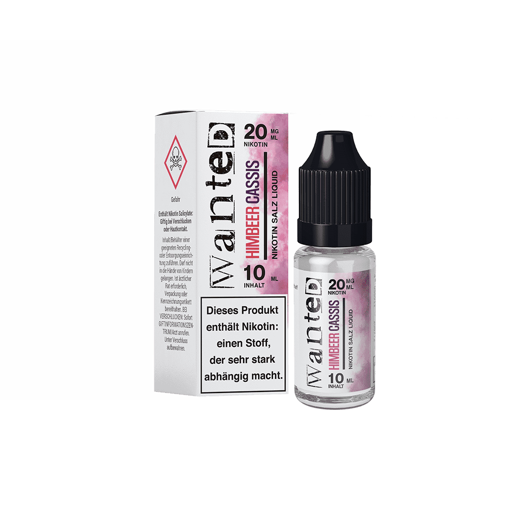 Wanted Nikotinsalz - Himbeer Cassis - Overdosed 10ml Liquid 20mg
