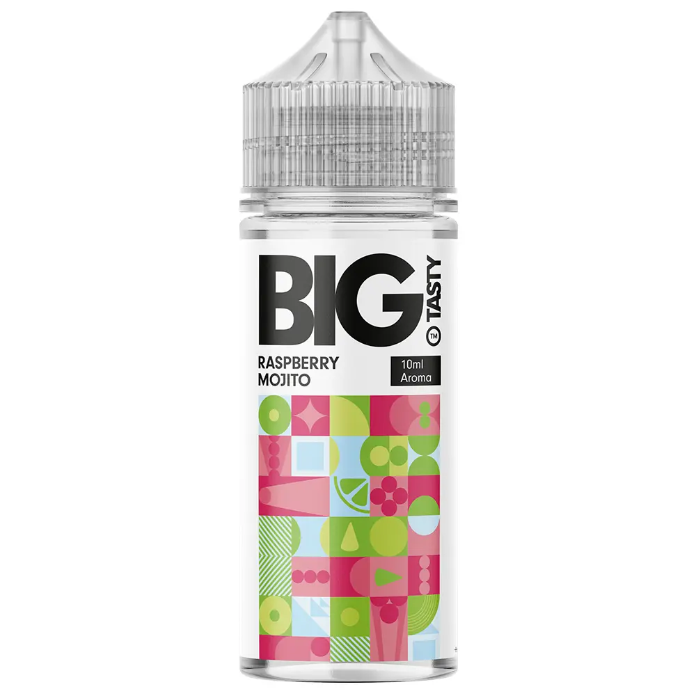 Big Tasty Longfill - Raspberry Moijto - 10ml Aroma in 120ml Flasche
