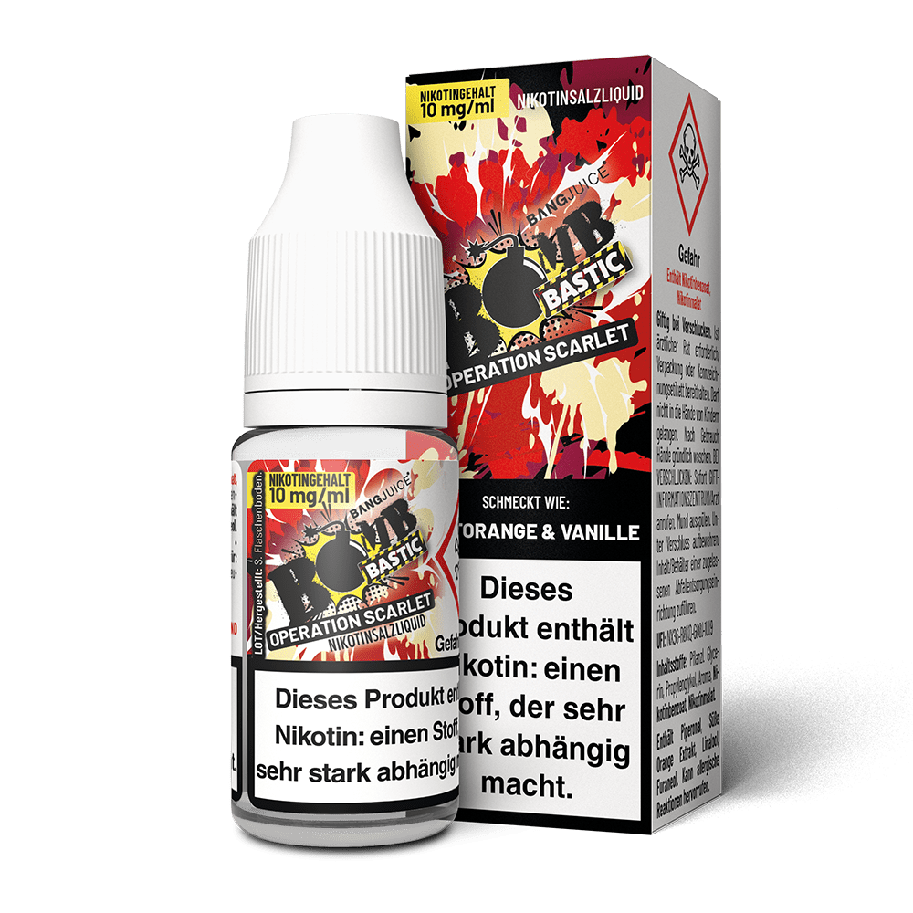 Bang Juice Bomb Bastic Nikotinsalz - Operation Scarlet - 10mg 10ml