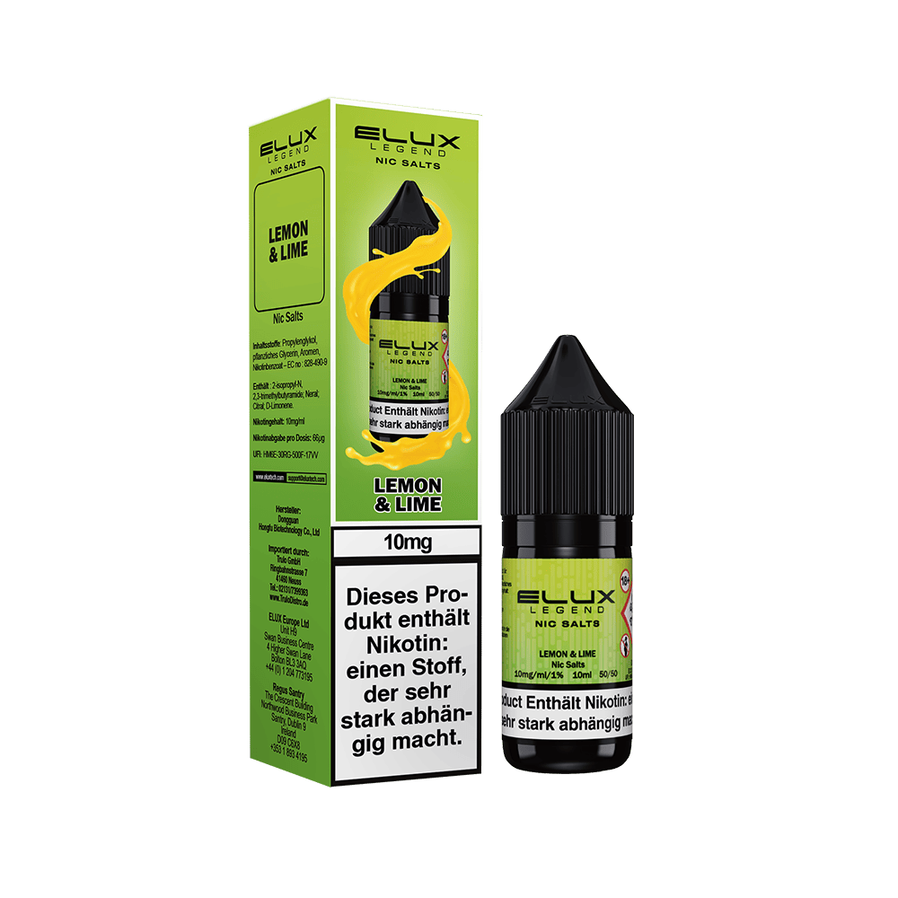 Elux Nikotinsalz - Lemon & Lime - Liquid 10mg 10ml