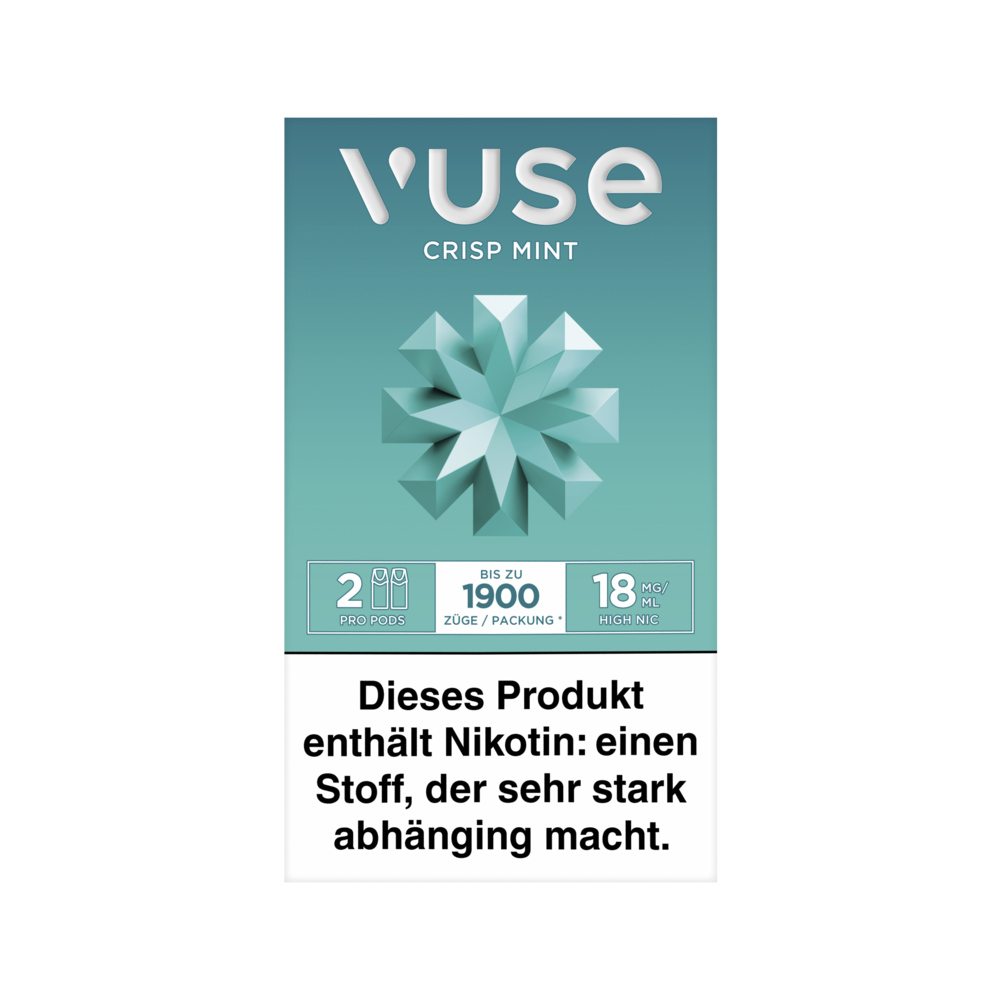2x Vuse Pod Crisp Mint Nic Salts 18mg