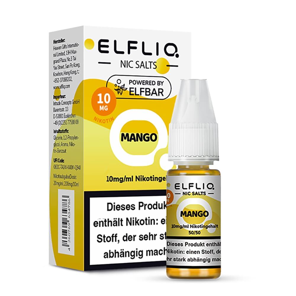 Elfliq by Elfbar Nikotinsalz - Mango - Liquid 10mg 10ml