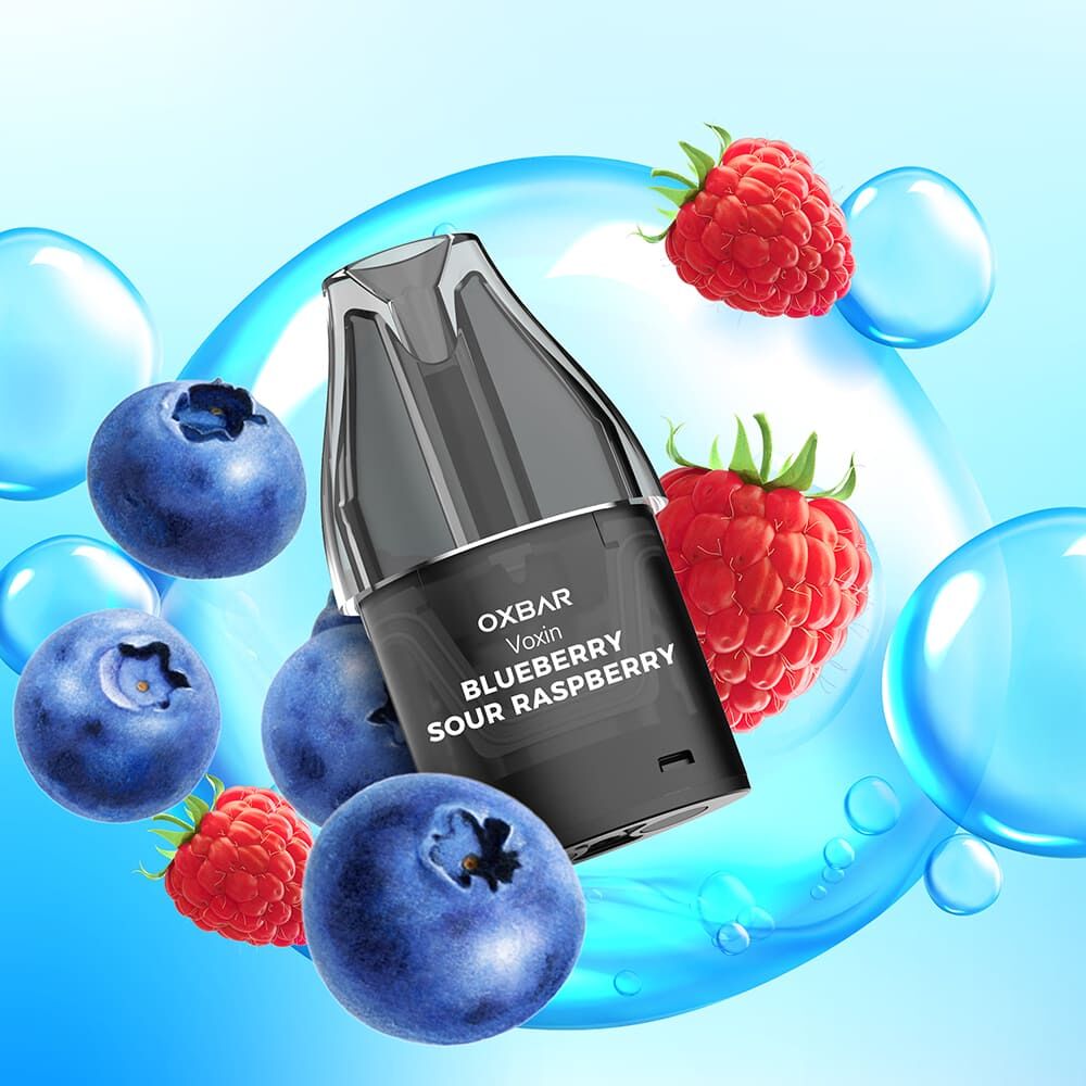 Oxbar Voxin Einweg Pod - Blueberry Sour Raspberry - 20mg Nikotinsalz 2ml