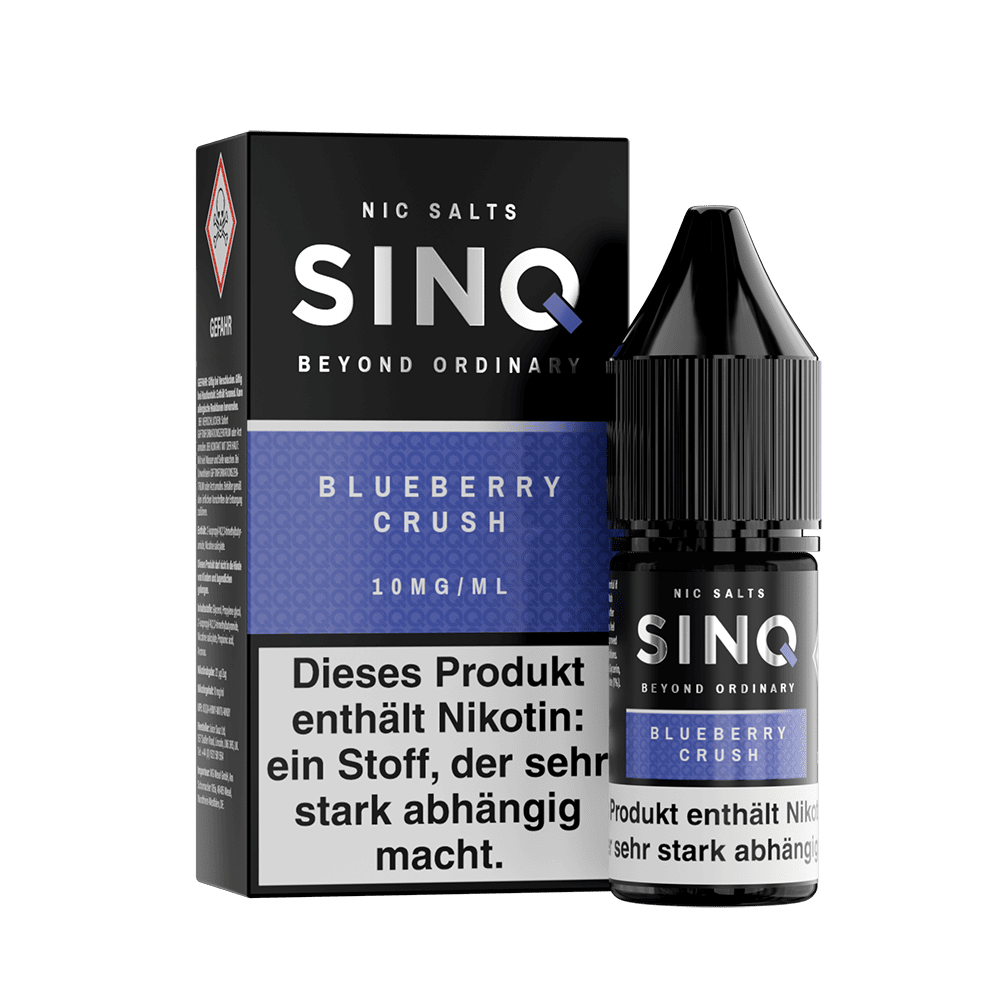 SINQ Nikotinsalz - Blueberry Crush - 10ml Liquid 10mg SINQ Nikotinsalz - Blueberry Crush - 10ml Liquid 10mg