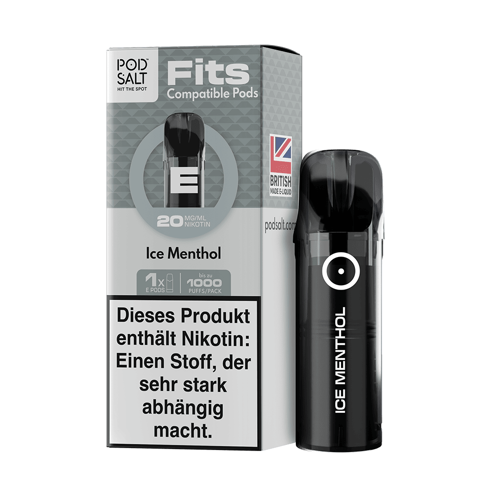 3x Pod Salt Fits Pods Einweg Pod - Ice Menthol - 20mg Nikotinsalz 2ml