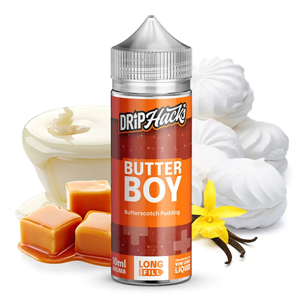 Drip Hacks Longfill - Butterboy - 10ml Aroma in 120ml Flasche