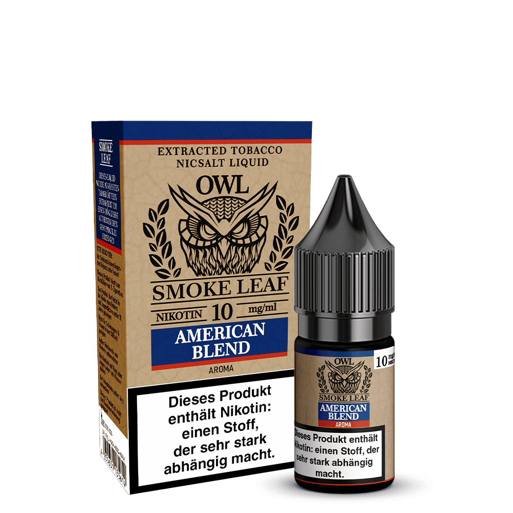 OWL Smoke Leaf Nkotinsalz - American Blend Tobacco - 10ml Liquid 10mg