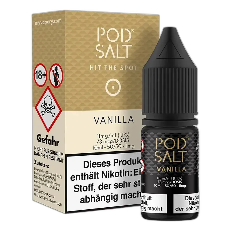 Pod Salt Core Nikotinsalz - Vanilla - 10ml Liquid 11mg Pod Salt Core Nikotinsalz - Vanilla - 10ml Liquid 11mg