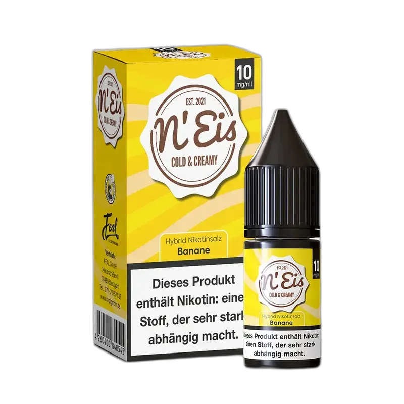 nEis Nikotinsalz - Banane - 10ml Liquid 10mg