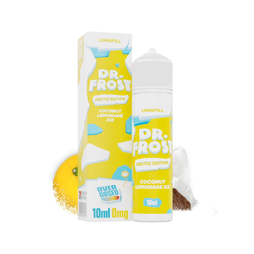 Dr. Frost Longfill - Coconut Lemonade Ice - Overdosed 10ml Aroma in 60ml Flasche Dr. Frost Longfill - Coconut Lemonade Ice - Overdosed 10ml Aroma in 60ml Flasche