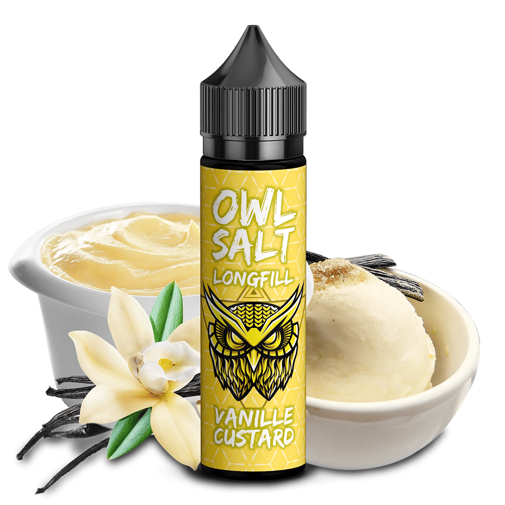 OWL Salt Aroma Longfill - Vanille Custard - 10ml in 60ml Flasche