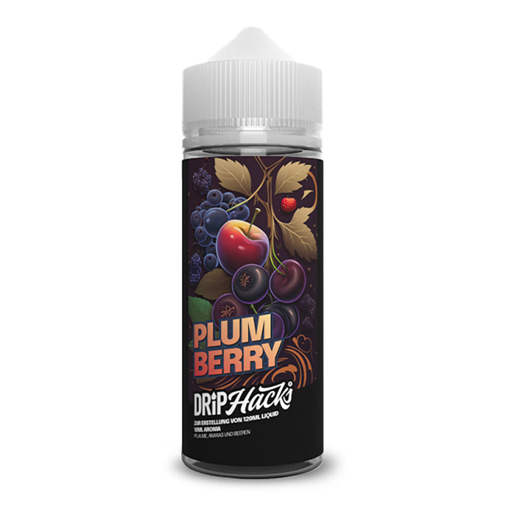 Drip Hacks Longfill - Plum Berry - 10ml Aroma in 120ml Flasche
