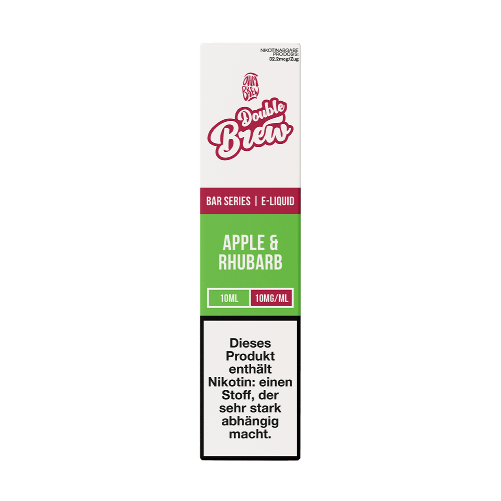 Double Brew Nikotinsalz - Apple Rhubarb - 10ml Liquid 10mg