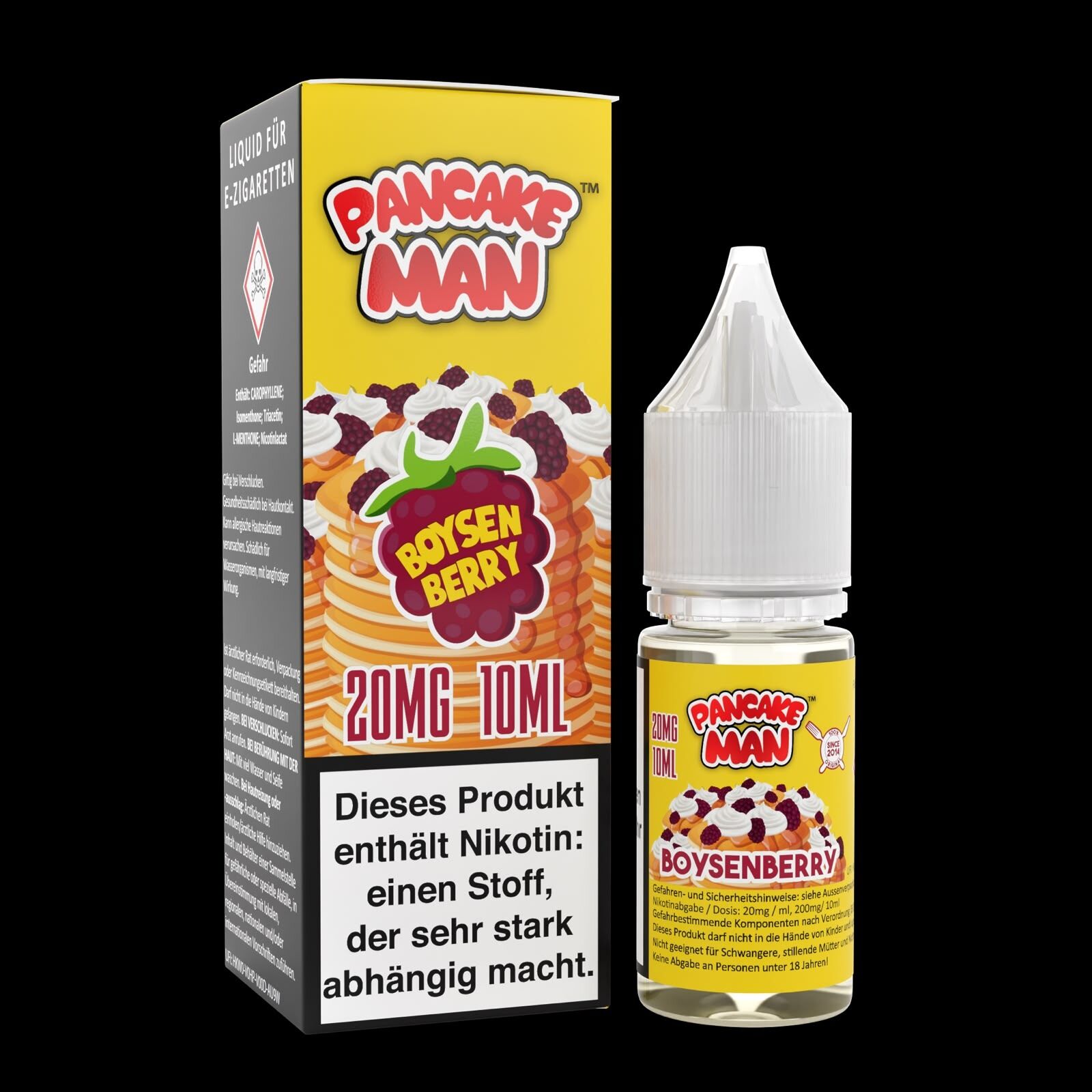 Pancake Man Nikotinsalz - Boysenberry - 10ml Liquid 20mg