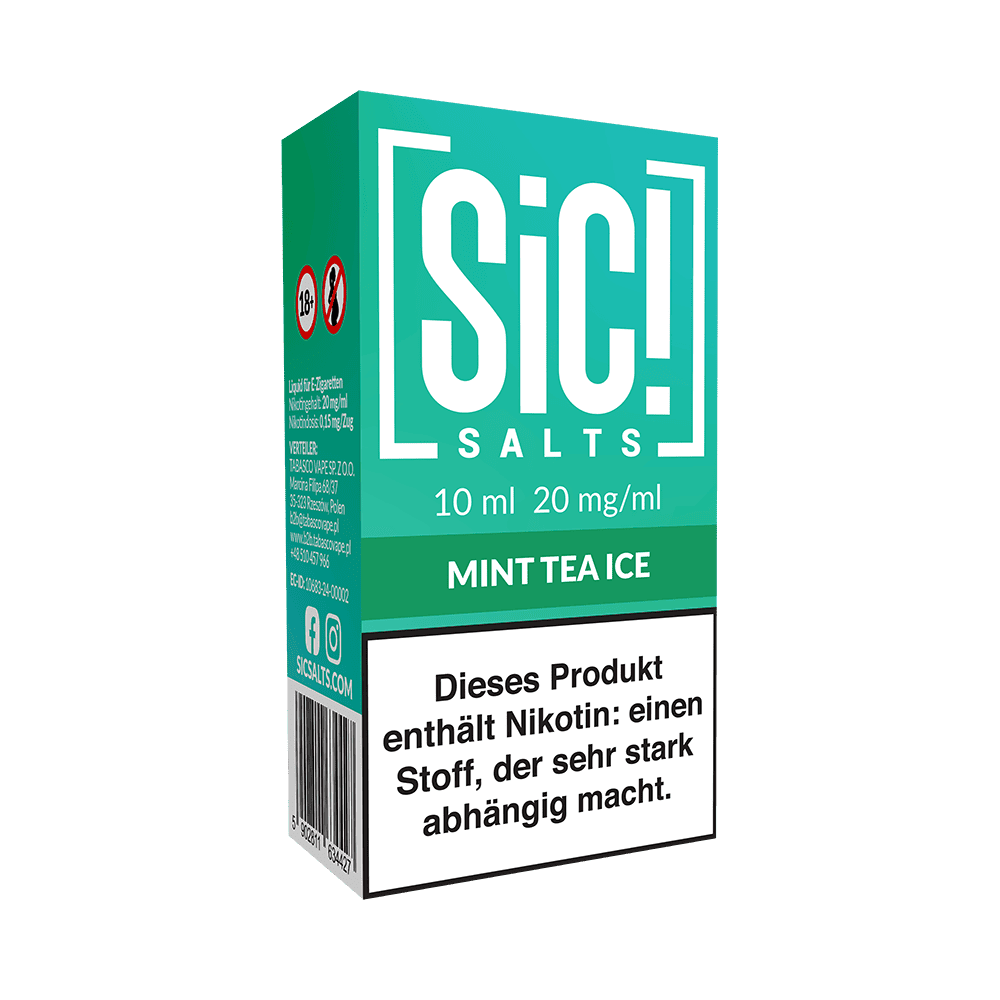 SIC Nikotinsalz - Mint Tea Ice -10ml Liquid 20mg SIC Nikotinsalz - Mint Tea Ice -10ml Liquid 20mg
