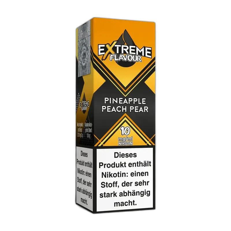 Extreme Flavour - Pineapple Peach Pear - Overdosed Liquid 10mg 10ml HYBRID NICSALT