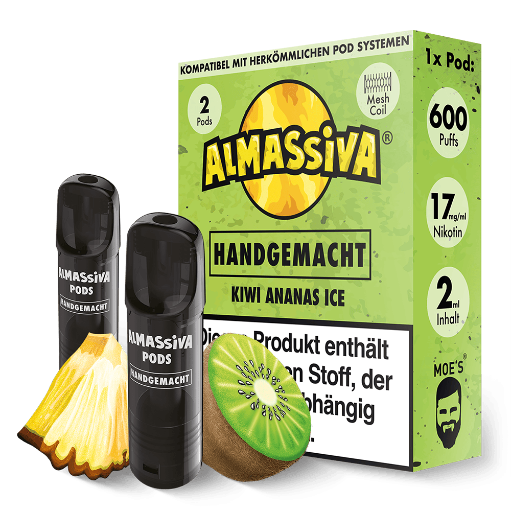 2x Almassiva Einweg Pod - Handgemacht - 17mg 2ml