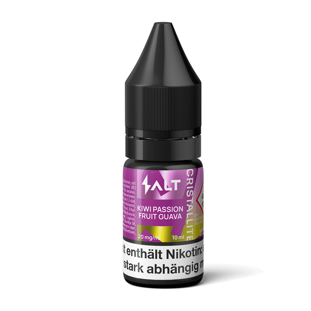 SALT Cristallite Nikotinsalz - Kiiwi Passion Fruit Guava - 10ml Liquid 20mg