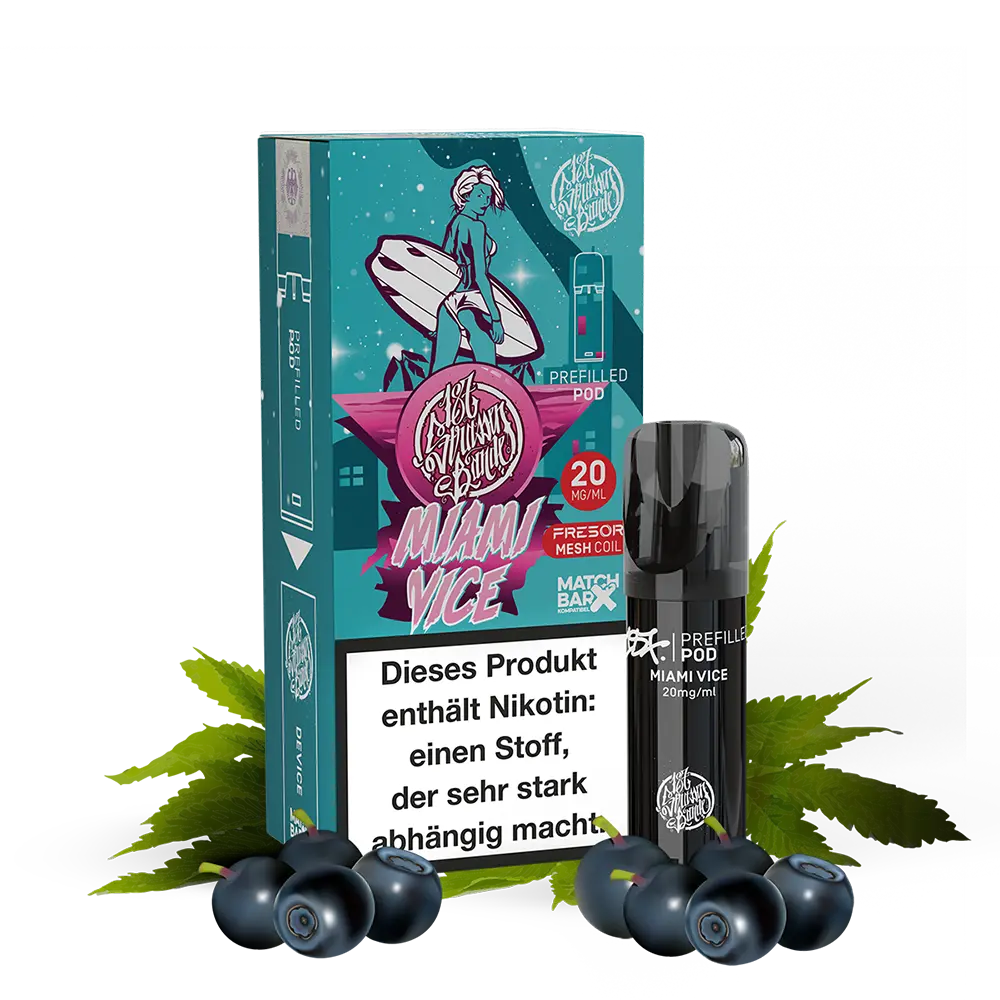 187 Strassenbande Einweg Pod - Miami Vice - 20mg Nikotinsalz 2ml