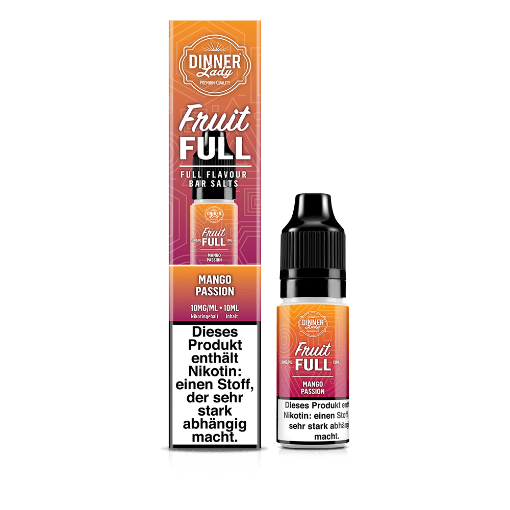 Dinner Lady Fruit Full Nikotinsalz - Mango Passion - 10ml Liquid 10mg