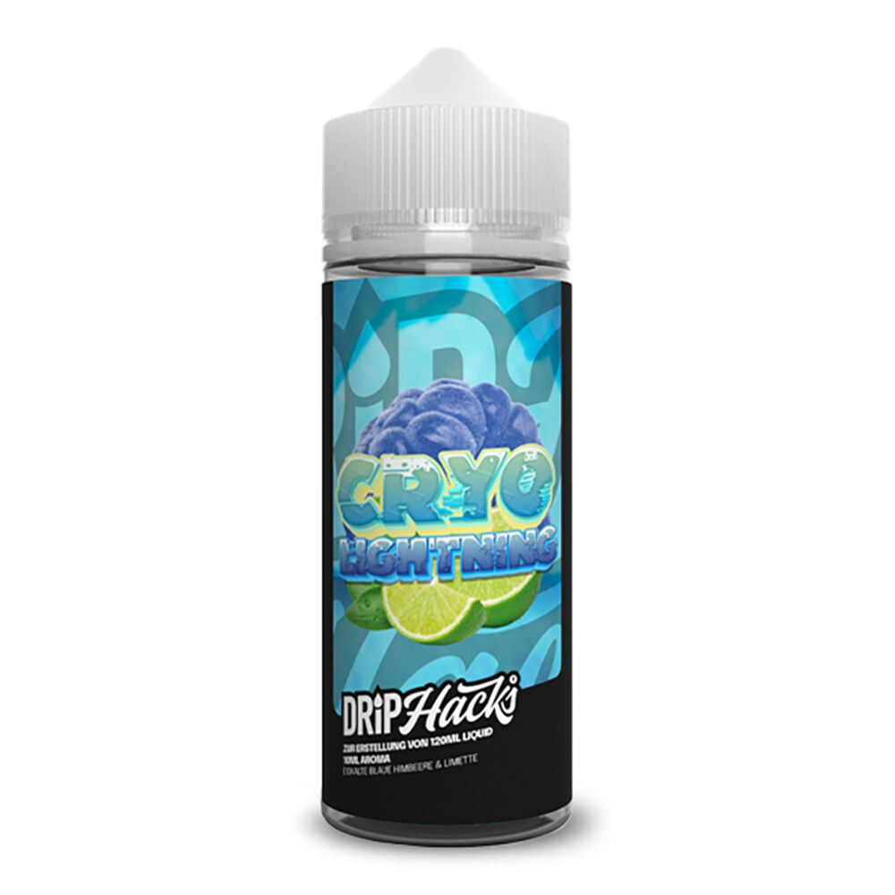 Drip Hacks Longfill - Cryo Lightning - 10ml Aroma in 120ml Flasche