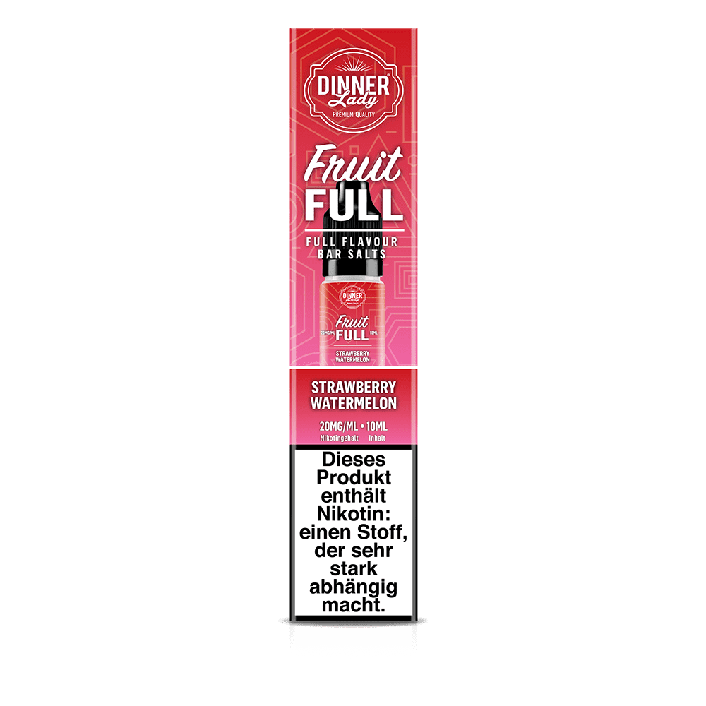 Dinner Lady Fruit Full Nikotinsalz - Strawberry Watermelon - 10ml Liquid 20mg