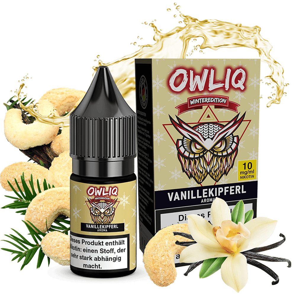 OWLIQ Nikotinsalz - Vanillekipferl - 10ml Liquid 10mg OWLIQ Nikotinsalz - Vanillekipferl - 10ml Liquid 10mg
