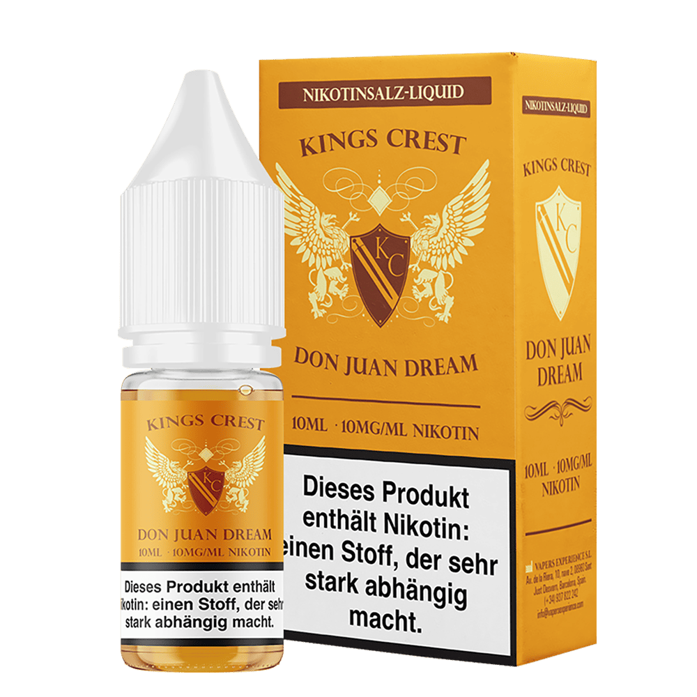 Kings Crest Nikotinsalz - Don Juan Dream - 10ml Liquid 10mg Kings Crest Nikotinsalz - Don Juan Dream - 10ml Liquid 10mg