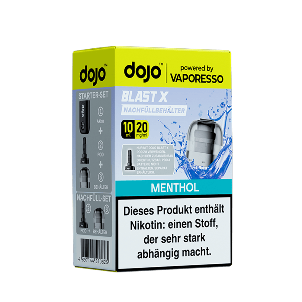 Vaporesso dojo Blast X Einweg Pod - Menthol - 20mg Nikotinsalz 10ml
