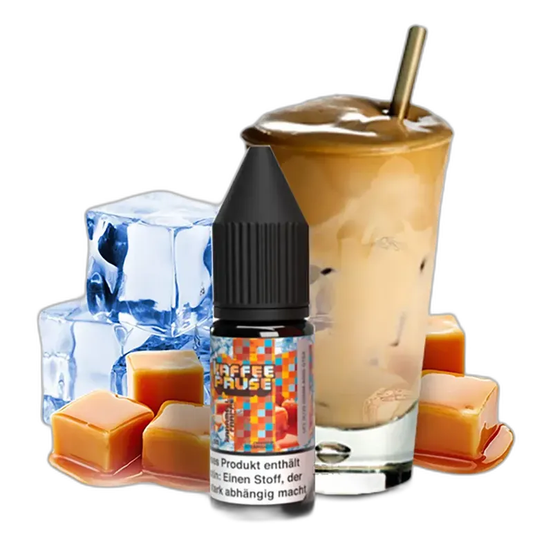 Kaffeepause Nikotinsalz - Karamell Frappe Ice - 10ml Liquid 20mg