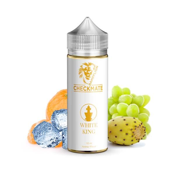 Dampflion Checkmate Longfill - White King - 10ml Aroma in 120ml Flasche