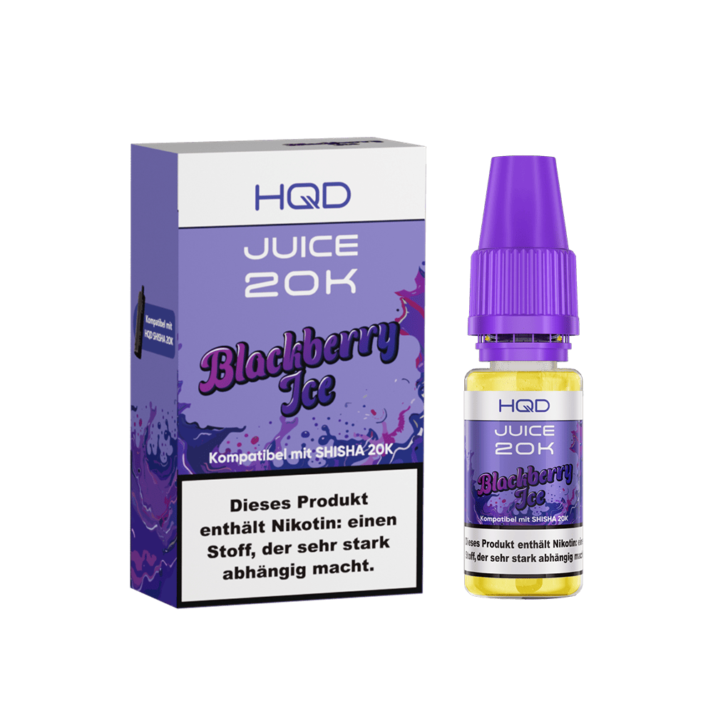 HQD Juice 20K Nikotinsalz - Blackberry Ice - 10ml Liquid 3mg