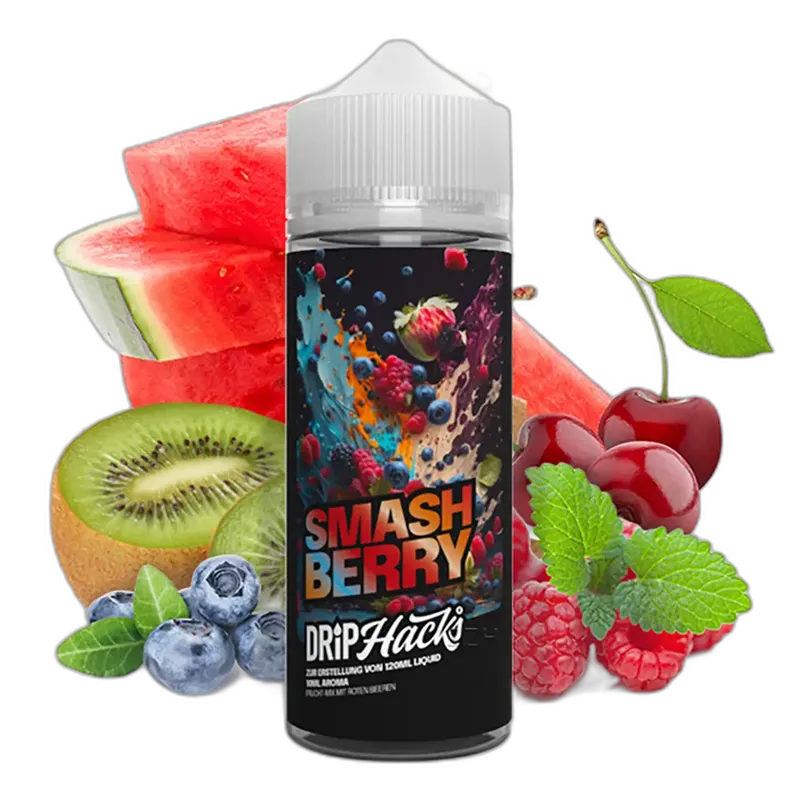 Drip Hacks Longfill - Smash Berry - 10ml Aroma in 120ml Flasche