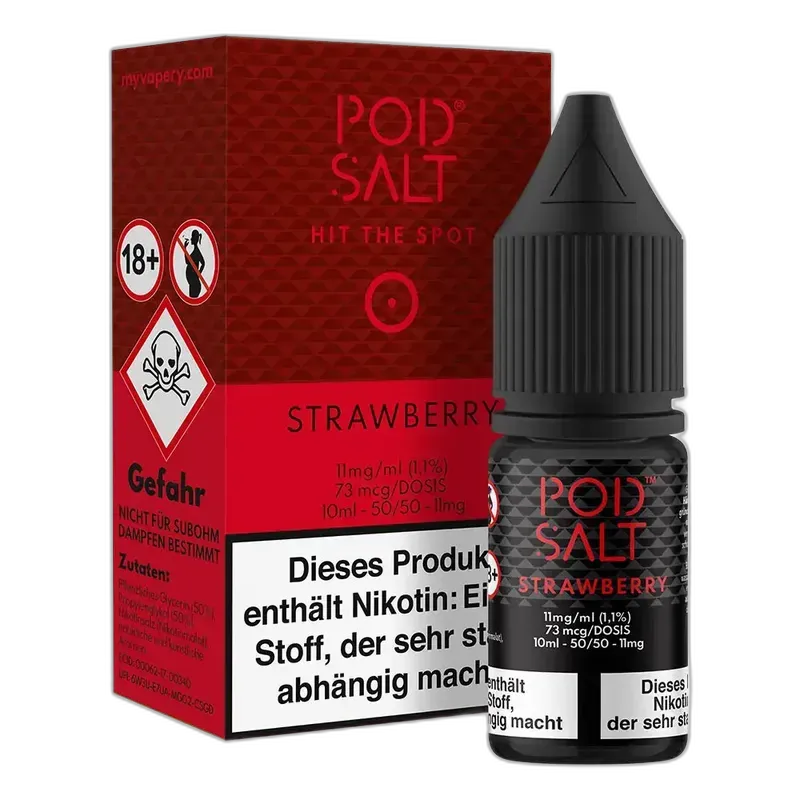 Pod Salt Core Nikotinsalz - Strawberry - 10ml Liquid 11mg