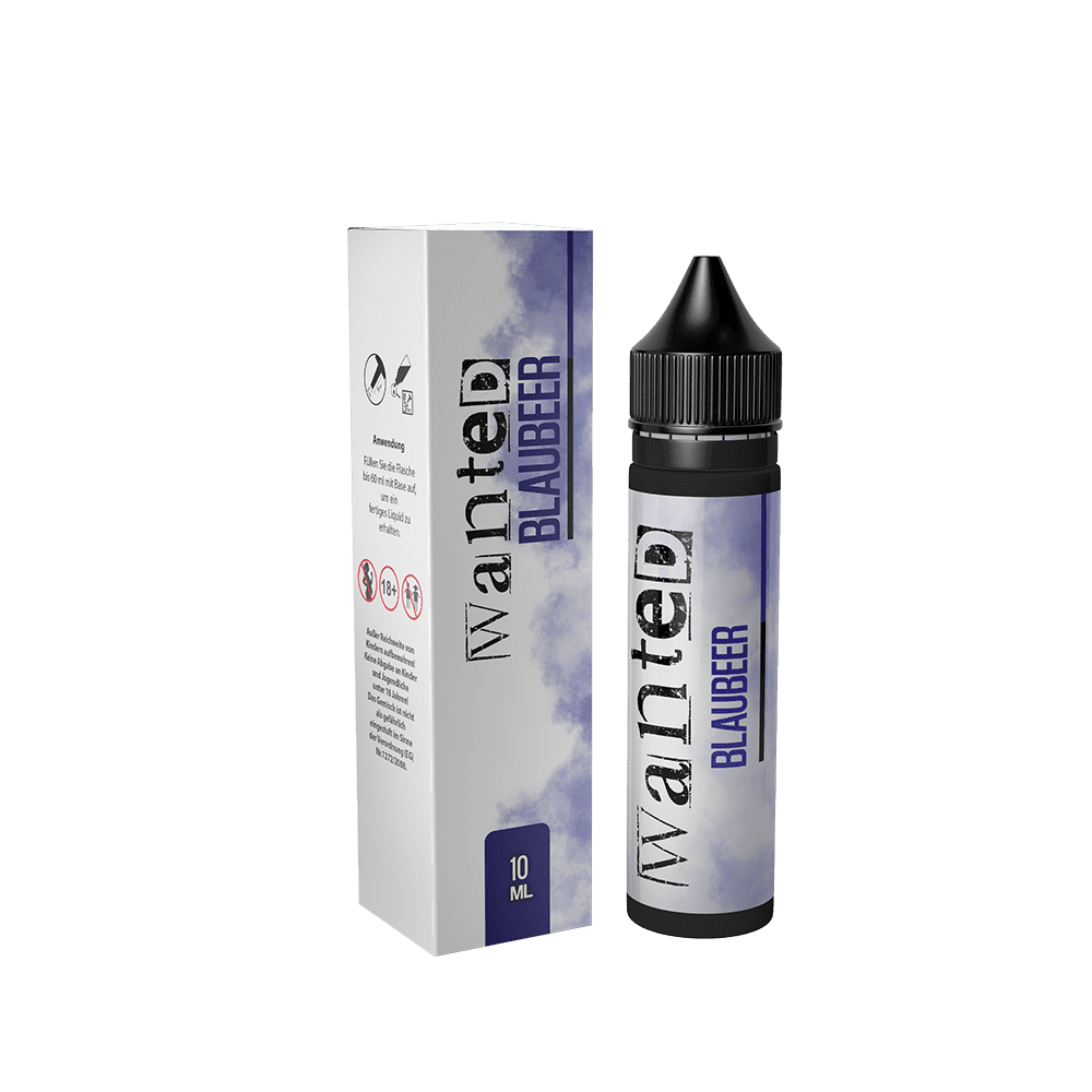 Wanted Aroma Longfill - Blaubeer - 10ml in 60ml Flasche