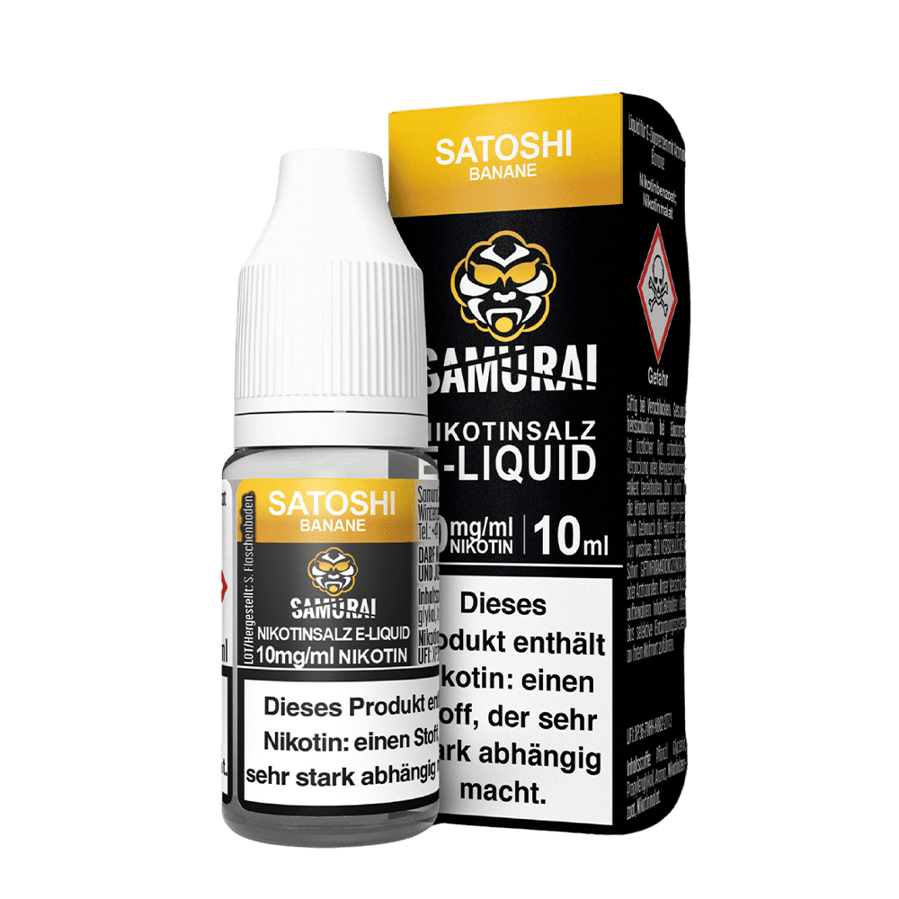 Samurai Nikotinsalz - Satshoi Banane - Liquid 10mg 10ml
