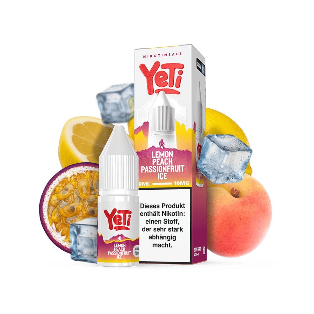 Yeti Summit Nikotinsalz - Lemon Peach Passionsfruit Ice - Overdosed 10ml Liquid 10mg