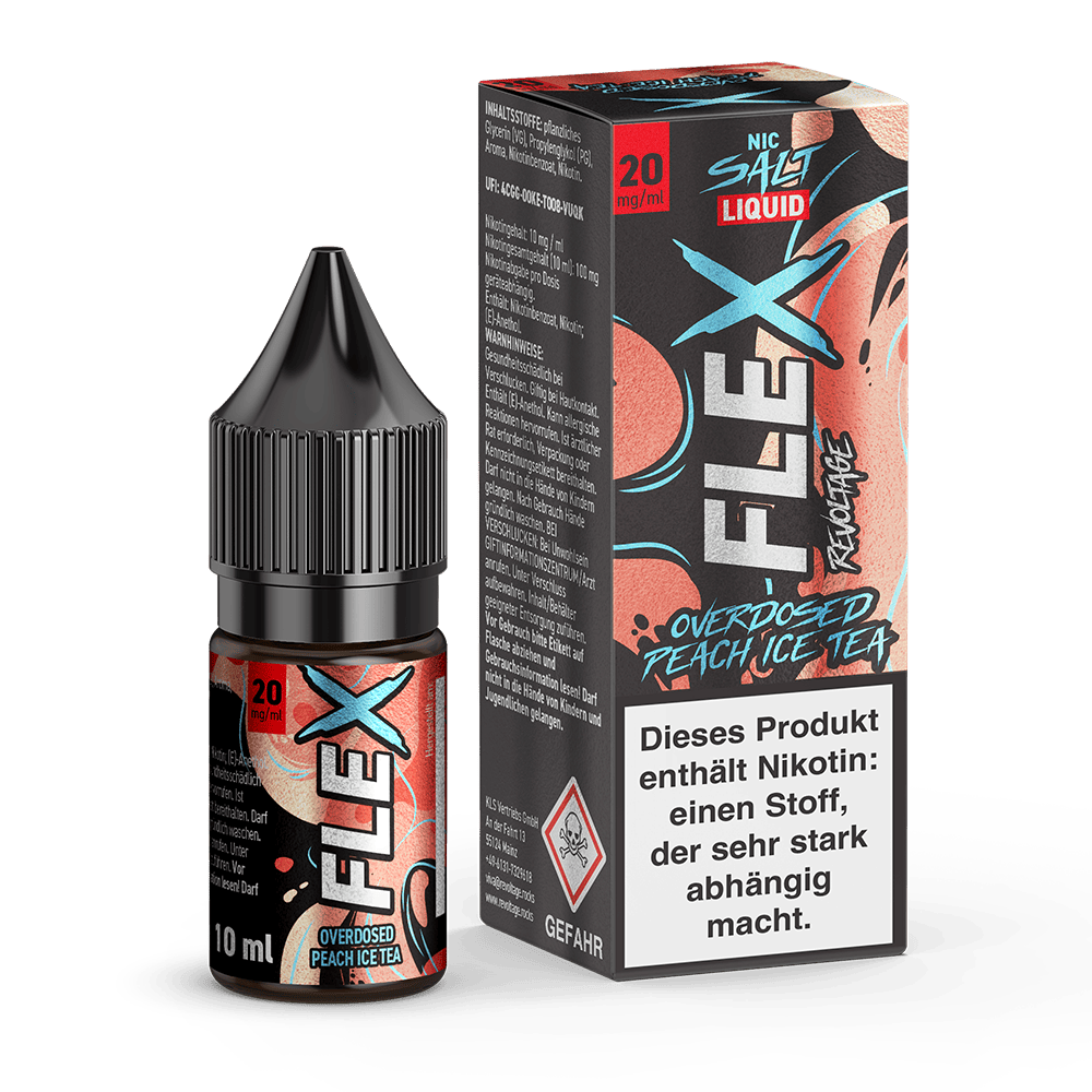 Revoltage Flex Nikotinsalz Overdosed Peach Ice Tea 20mg