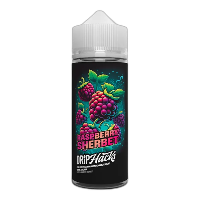 Drip Hacks Longfill - Raspberry Sherbet - 10ml Aroma in 120ml Flasche
