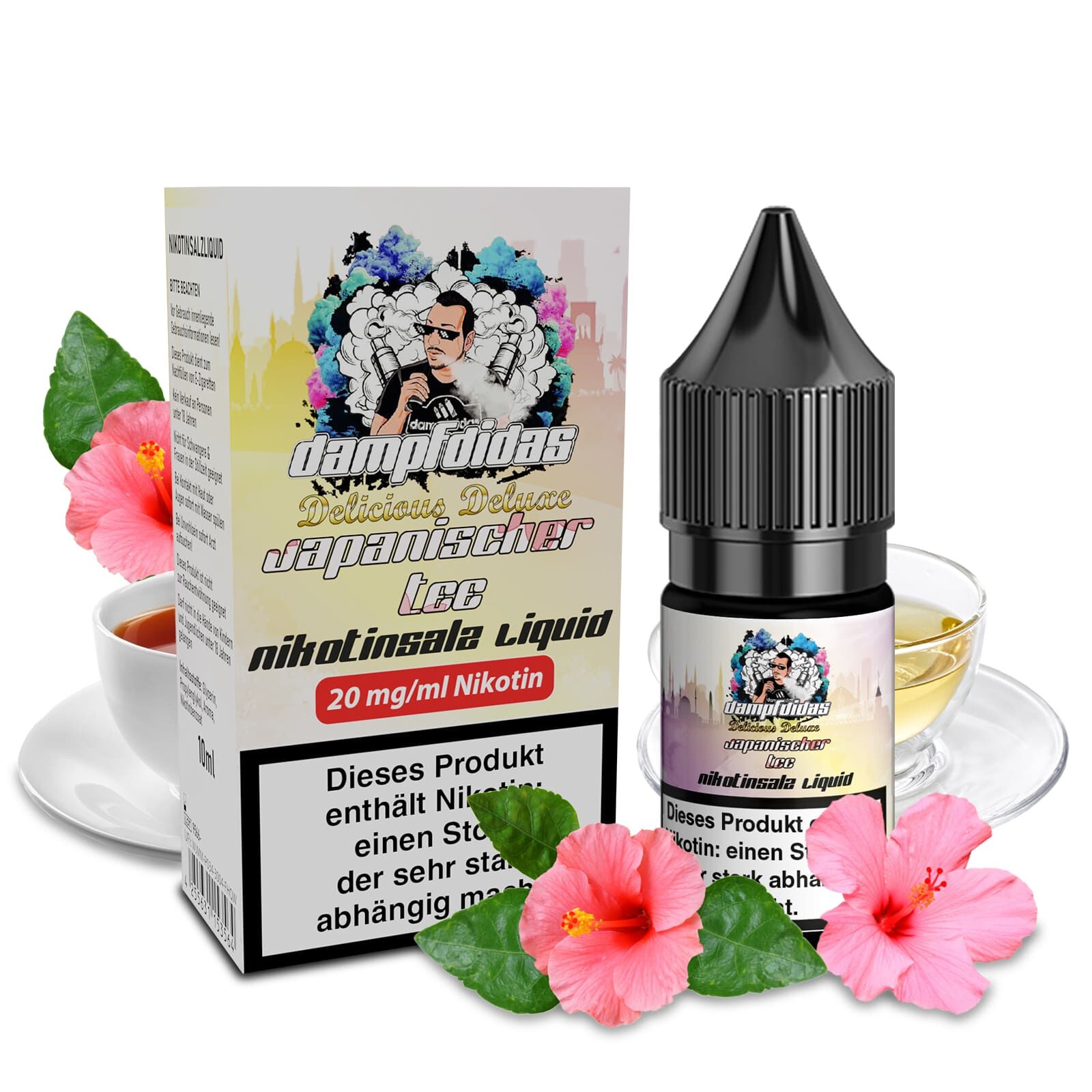 Dampfdidas Nikotinsalz - Japanischer Tee - 10ml Liquid 20mg Dampfdidas Nikotinsalz - Japanischer Tee - 10ml Liquid 20mg