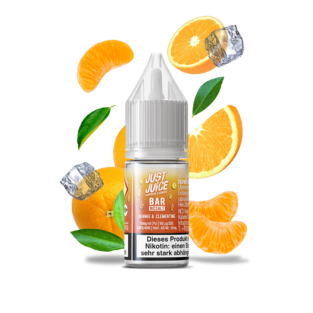 Just Juice Nikotinsalz - Orange & Clementine - 10ml Liquid 10mg