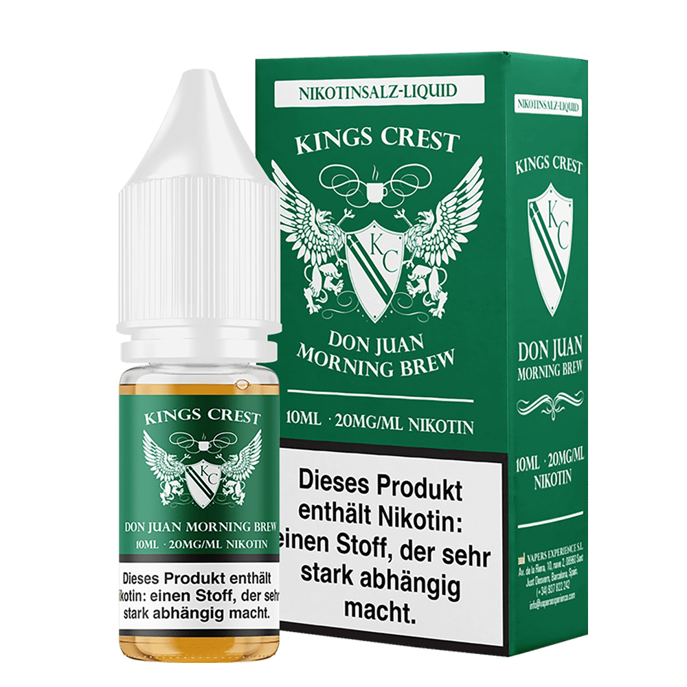 Kings Crest Nikotinsalz - Don Juan Morning Brew - 10ml Liquid 20mg Kings Crest Nikotinsalz - Don Juan Morning Brew - 10ml Liquid 20mg
